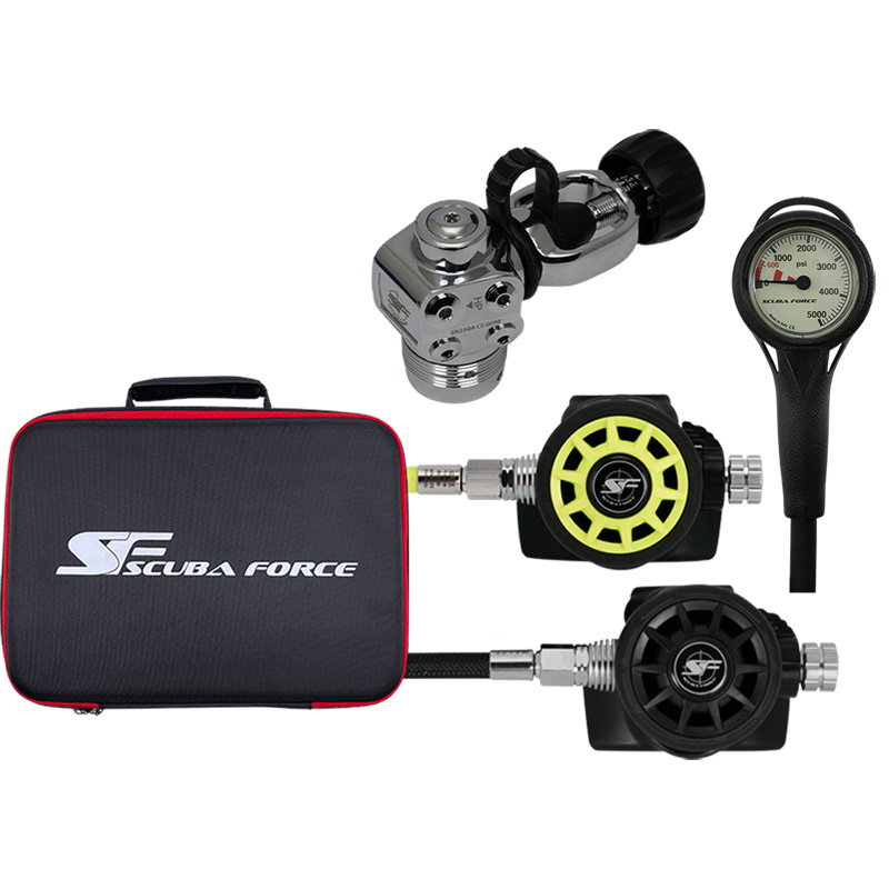 Atemregler Scuba Force Recreational Set III Gummi (INT) RECSET3INTRUB