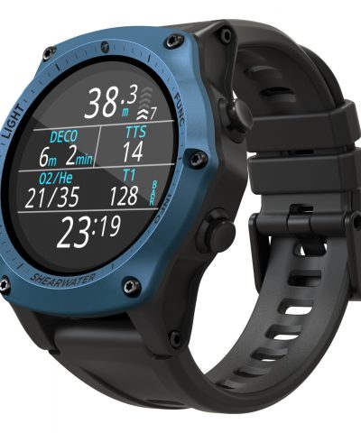 Alternative view of Shearwater TERIC BLUE BEZEL